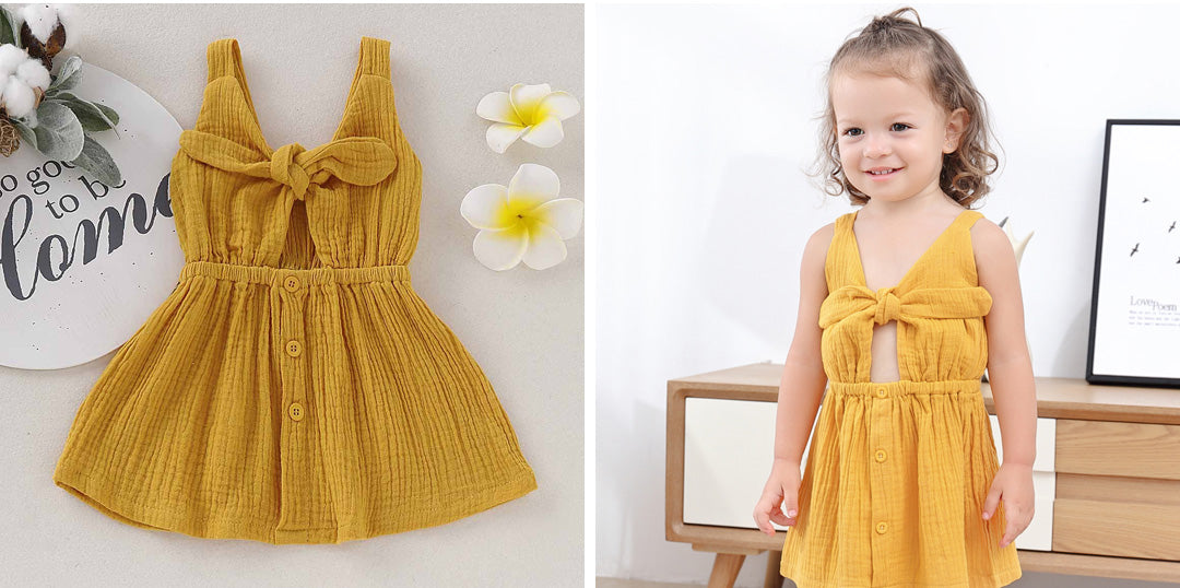 Pretty Solid Buttons Front Sleeveless Dress, zoerea.com