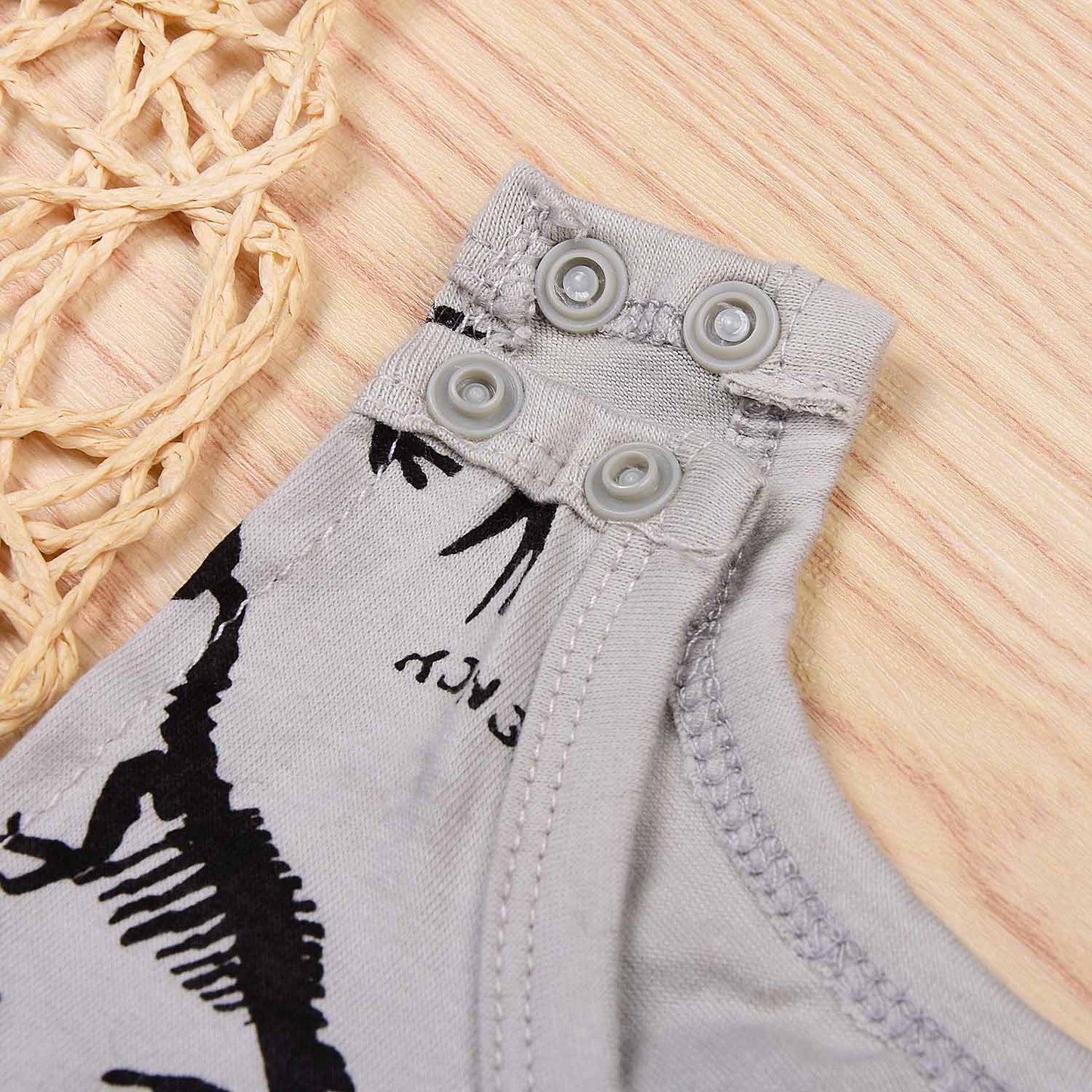 Baby Dinosaur Print Jumpsuit, zoerea.com