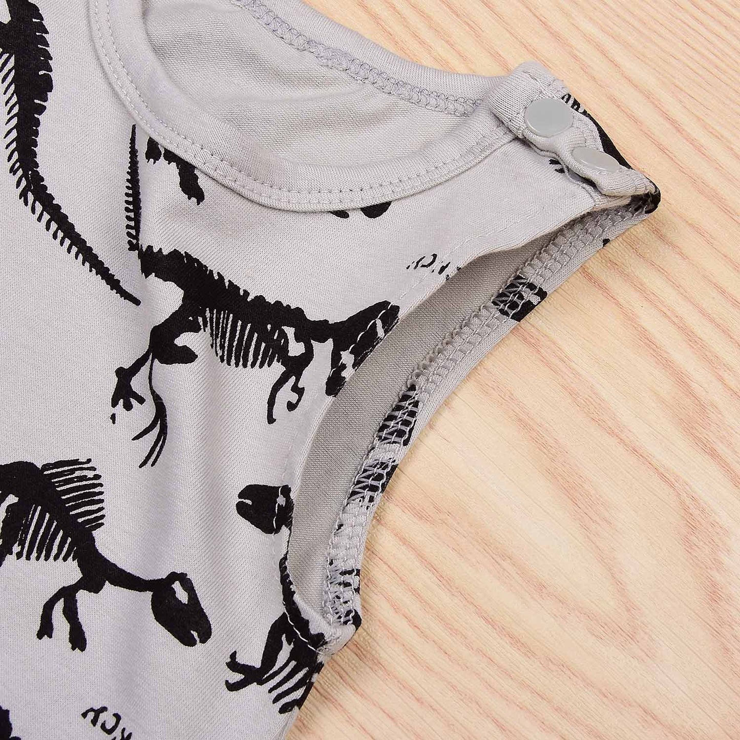Baby Dinosaur Print Jumpsuit, zoerea.com