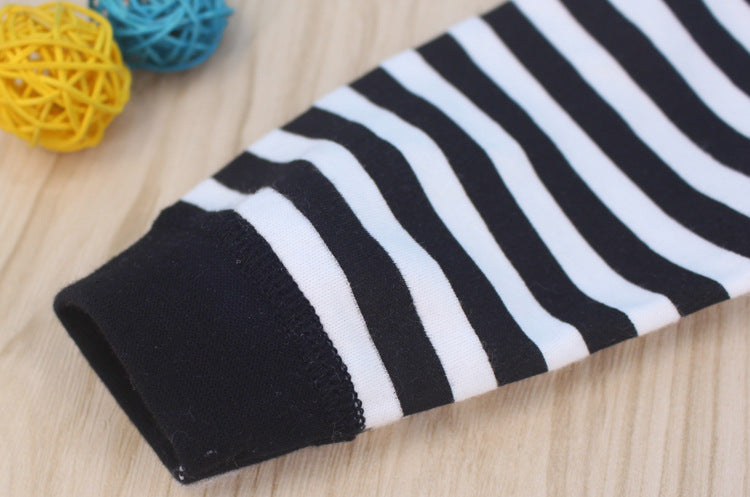 Lovely Striped Penguin Print Long-sleeve Jumpsuit, zoerea.com
