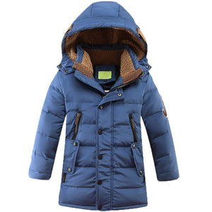 Warm Duck-lining Long-sleeve Hooded Coat, zoerea.com