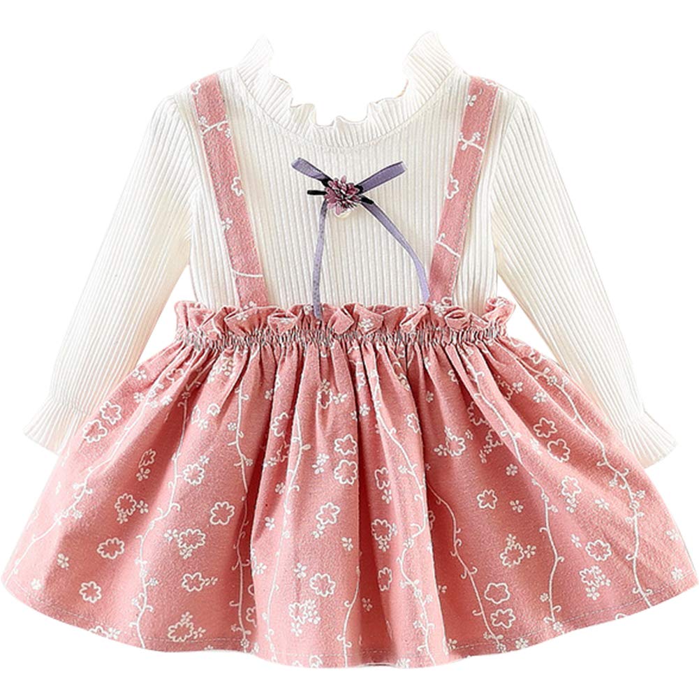Lovely Floral Print Faux-two Dress, zoerea.com