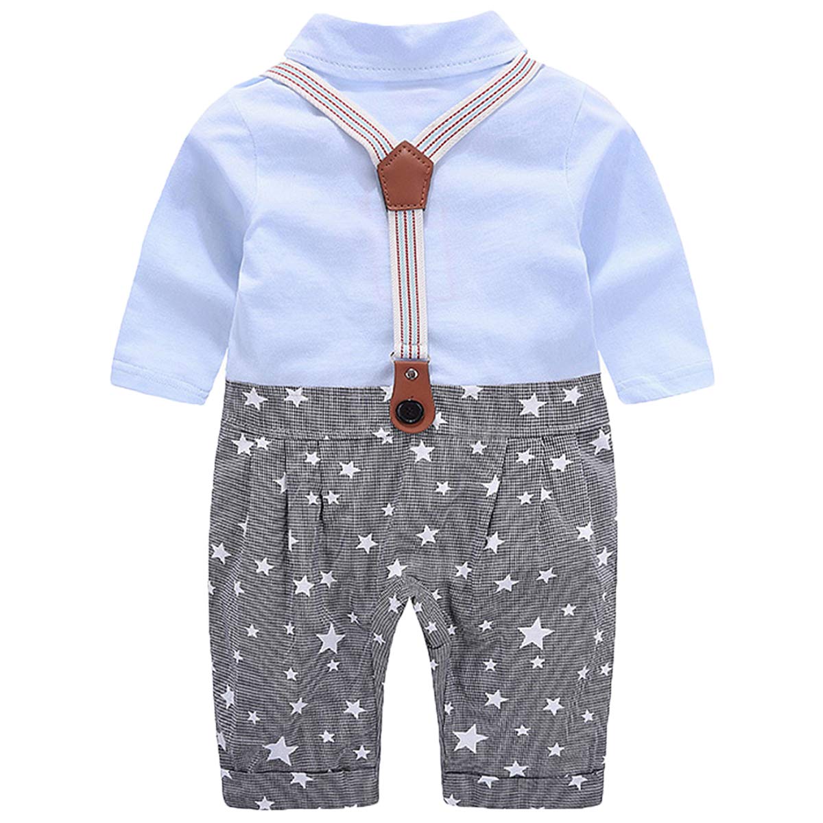 Chic Faux-two Bow Tie Decor Jumpsuit, zoerea.com