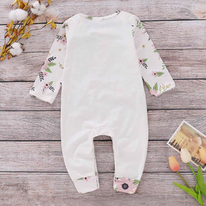 "Little Sister" Print 100% Cotton Jumpsuit For Baby, zoerea.com