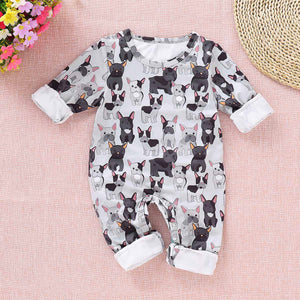 Cute Dog Pattern Jumpsuit For Baby, zoerea.com