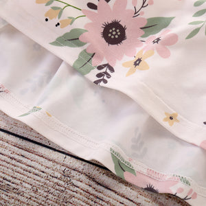Baby Girls' Active / Basic Floral Long Sleeve Above Knee Dress, zoerea.com