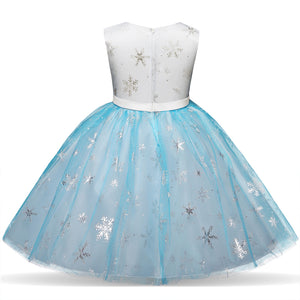 Beautiful Snowflake Print Sleeveless Dress, zoerea.com