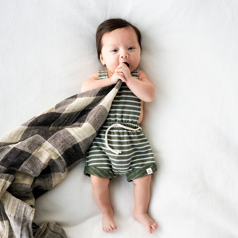 Baby Girls' Basic Striped Bow / Print Sleeveless Overall & Jumpsuit, zoerea.com