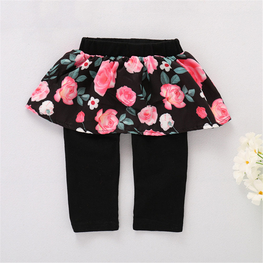 3-piece WILD ONE Print Bodysuit, Faux-two Culottes And Headband, zoerea.com