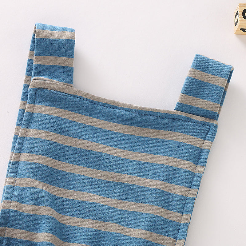 Baby Girls' Basic Striped Bow / Print Sleeveless Overall & Jumpsuit, zoerea.com