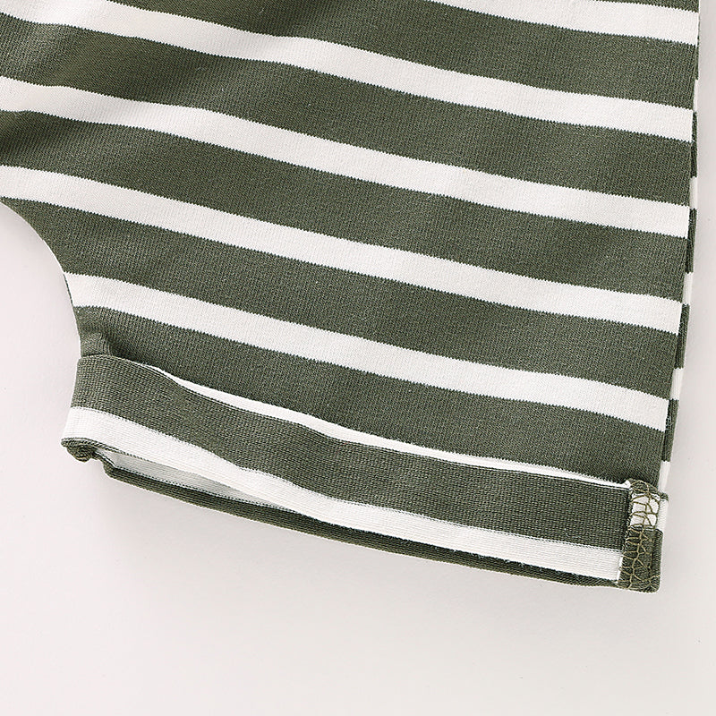 Baby Girls' Basic Striped Bow / Print Sleeveless Overall & Jumpsuit, zoerea.com