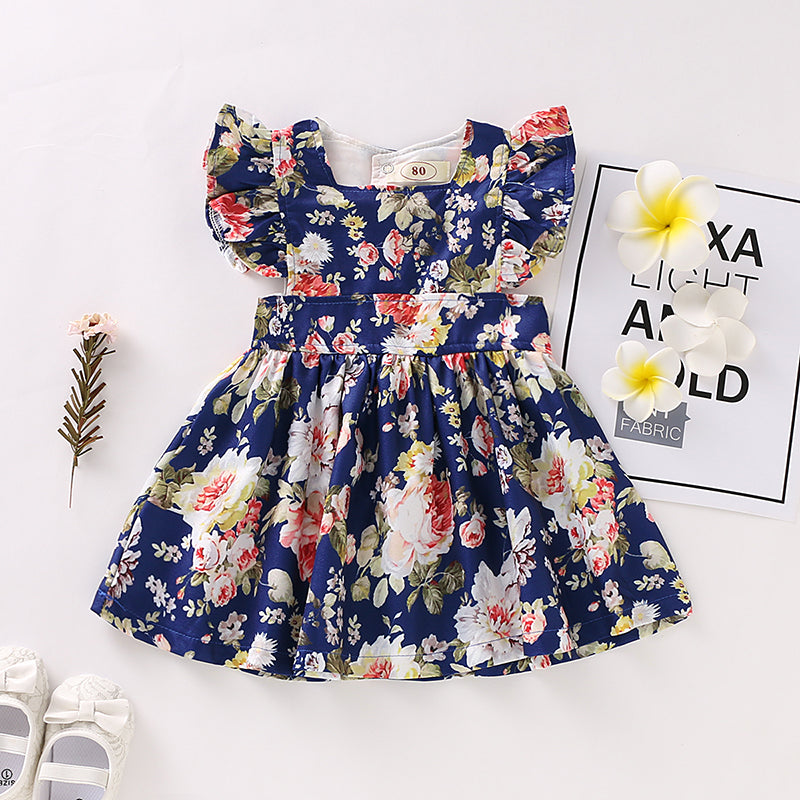Baby Girls' Basic Daily / Holiday Floral Printing Sleeveless Bodysuit, zoerea.com