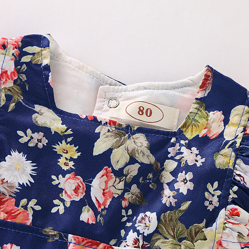 Baby Girls' Basic Daily / Holiday Floral Printing Sleeveless Bodysuit, zoerea.com