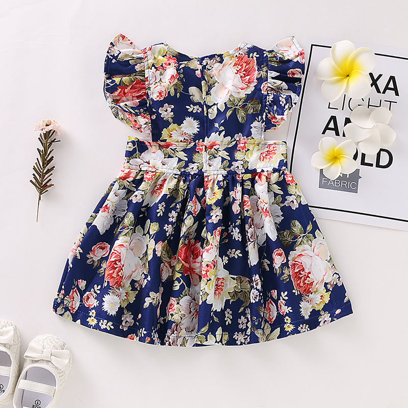 Baby Girls' Basic Daily / Holiday Floral Printing Sleeveless Bodysuit, zoerea.com