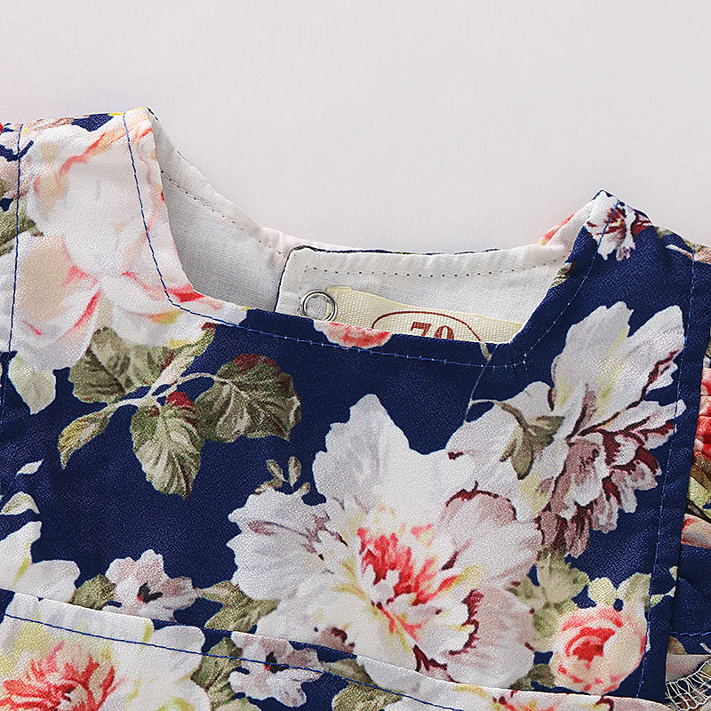 Baby Girls' Basic Daily / Holiday Floral Printing Sleeveless Bodysuit, zoerea.com