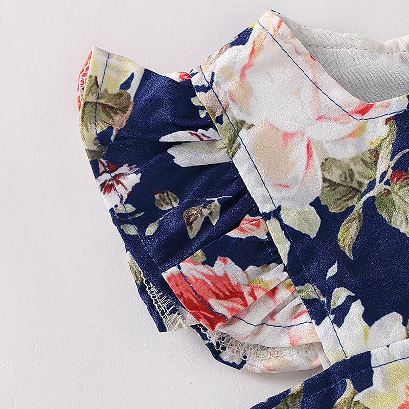 Baby Girls' Basic Daily / Holiday Floral Printing Sleeveless Bodysuit, zoerea.com