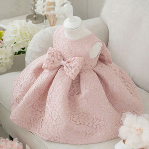 Baby Girl Lace Flower Pageant Bridesmaid Party Formal Princess Dress, zoerea.com