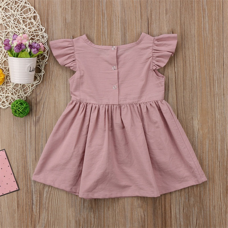 Toddler Kid Baby Girls Short Sleeve Lace Party Pageant Tutu Dress, zoerea.com