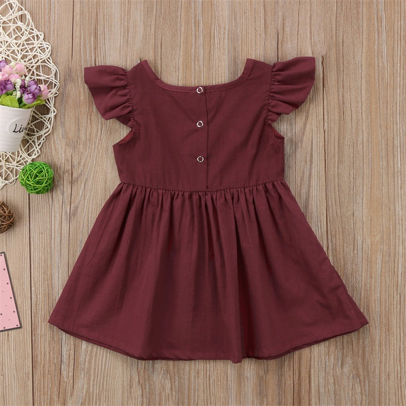 Toddler Kid Baby Girls Short Sleeve Lace Party Pageant Tutu Dress, zoerea.com