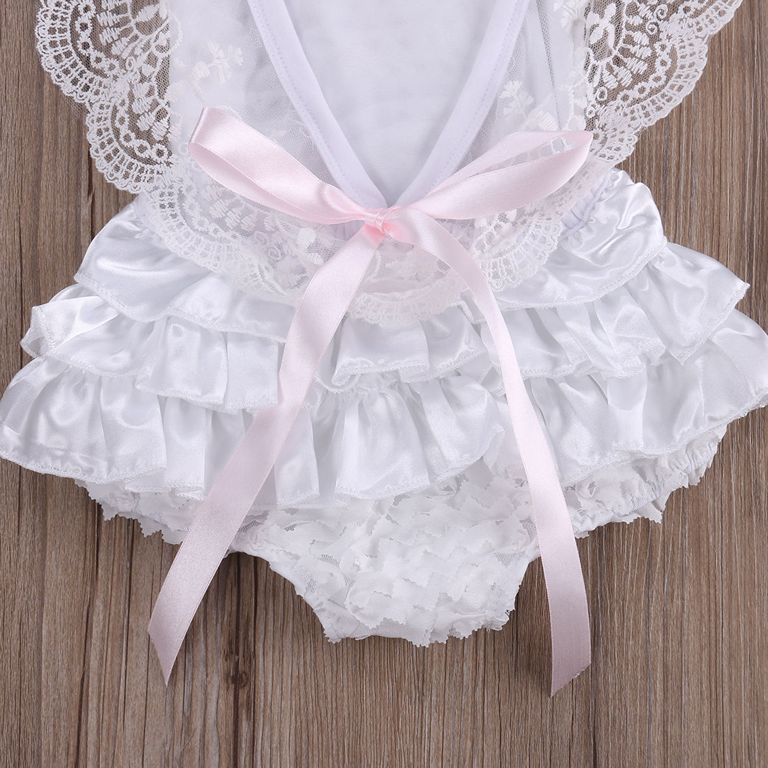 New Kids Baby Girl Clothes Cute Lace Floral Romper Jumpsuit Outfits, zoerea.com