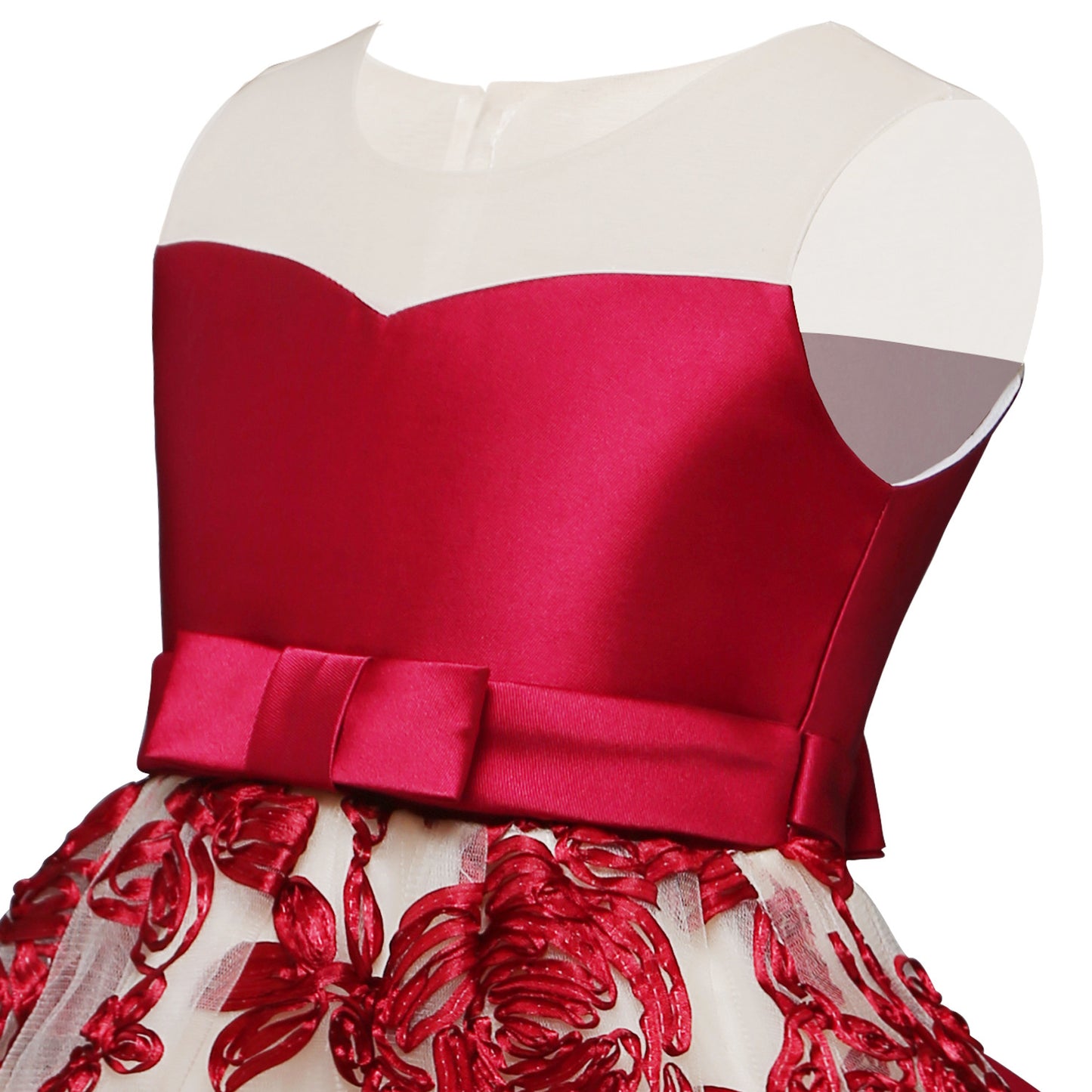 Baby Girl Toddler Party Tutu Sleeveless Pageant Wedding Flower Dress, zoerea.com