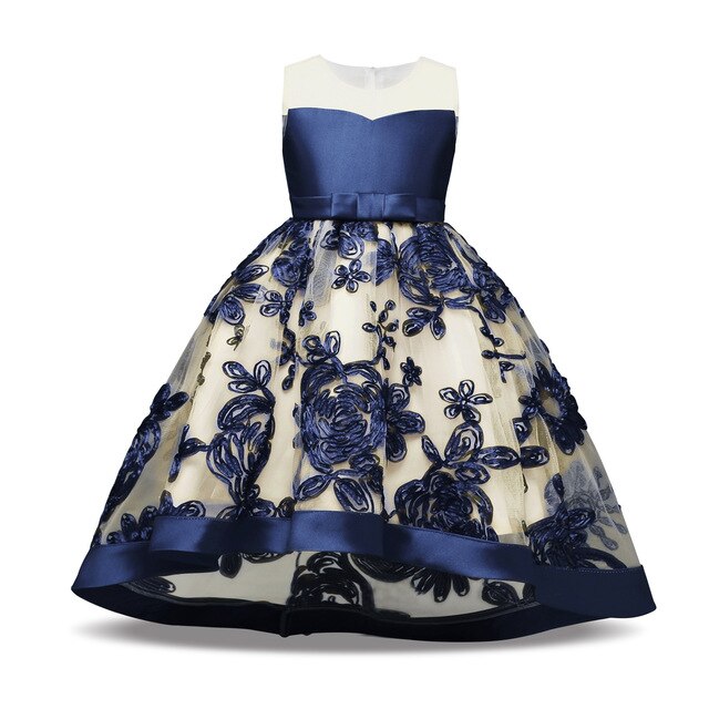 Baby Girl Toddler Party Tutu Sleeveless Pageant Wedding Flower Dress, zoerea.com