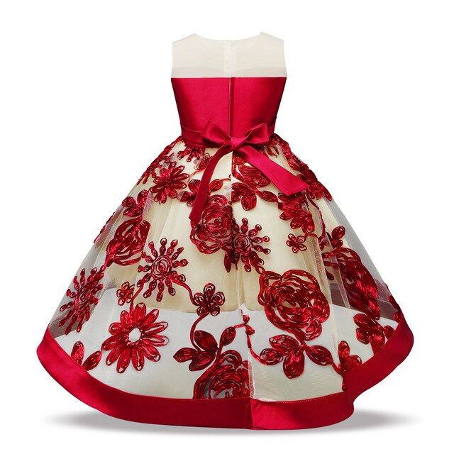 Baby Girl Toddler Party Tutu Sleeveless Pageant Wedding Flower Dress, zoerea.com