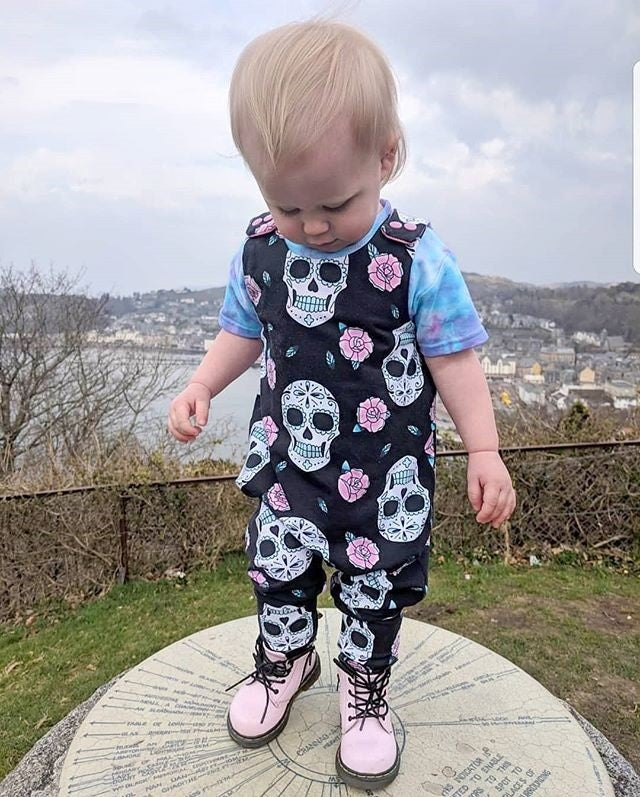 Halloween Infant Baby Boy Girl Skull Romper Sleeveless Cotton Jumpsuit, zoerea.com