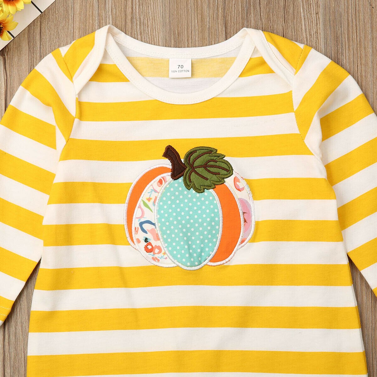 Newborn Baby Girl Boy Halloween Clothes Pumpkin Romper Jumpsuit, zoerea.com