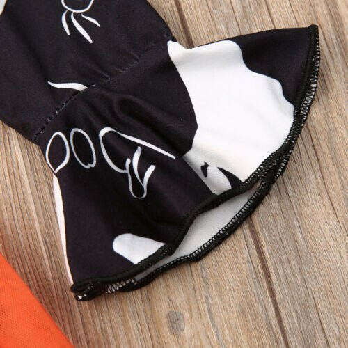 Baby Girls Kid Halloween Party Gown Clothes Sets Long Sleeve Dress, zoerea.com