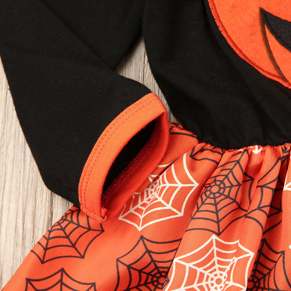 Newborn Baby Girls Long Sleeve Halloween Gown Outfits Pumpkin Skirt, zoerea.com