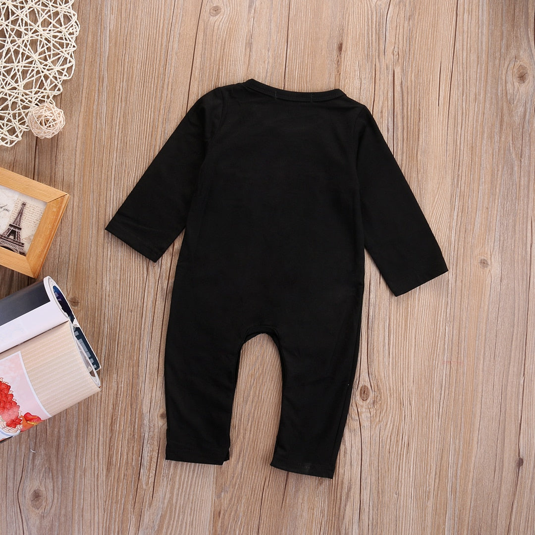 Newborn Baby Halloween Romper Long Sleeve Cotton Skull Jumpsuits, zoerea.com