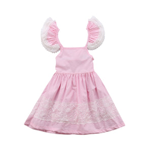 Toddler Baby Girls Sweet Sleeveless Tutu Party Tull Princess Dress, zoerea.com