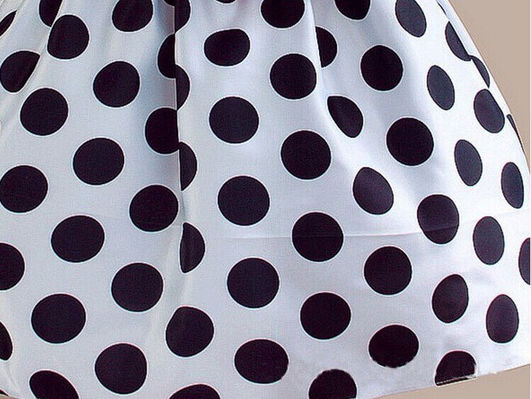 Baby Kids Girls Princess Flower Party Polka Dot Gown Formal Dress, zoerea.com