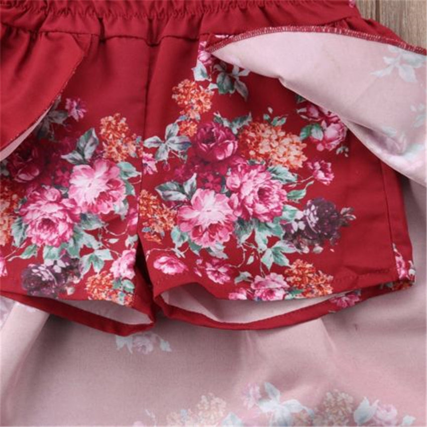 Baby Girl Summer Romper Jumpsuit Floral Casual Dress Girl Jumpsuit, zoerea.com
