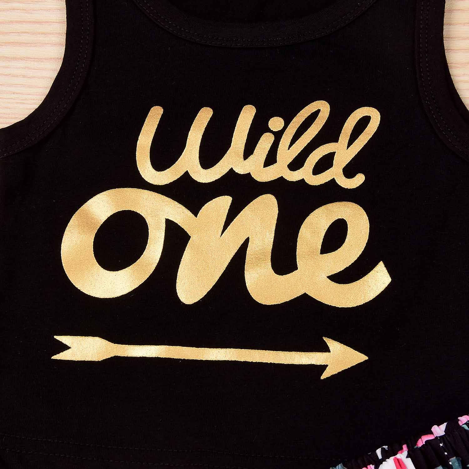 WILD ONE Tank, Floral Shorts And Headband Set, zoerea.com