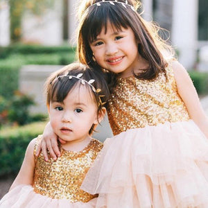 Kids Baby Girl Sequins Dress Party Dresses Bridesmaid Dress Gown baby, zoerea.com