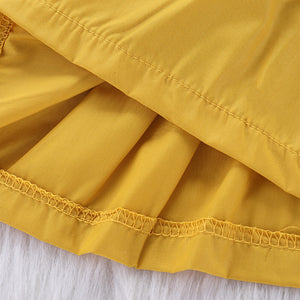 Baby Girls' Street chic Solid Color Short Sleeve Regular Clothing Set, zoerea.com