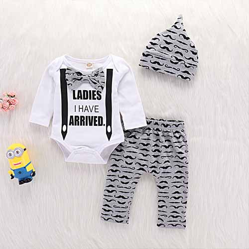 Letter Bodysuit, Cartoon Hat And Pants, zoerea.com