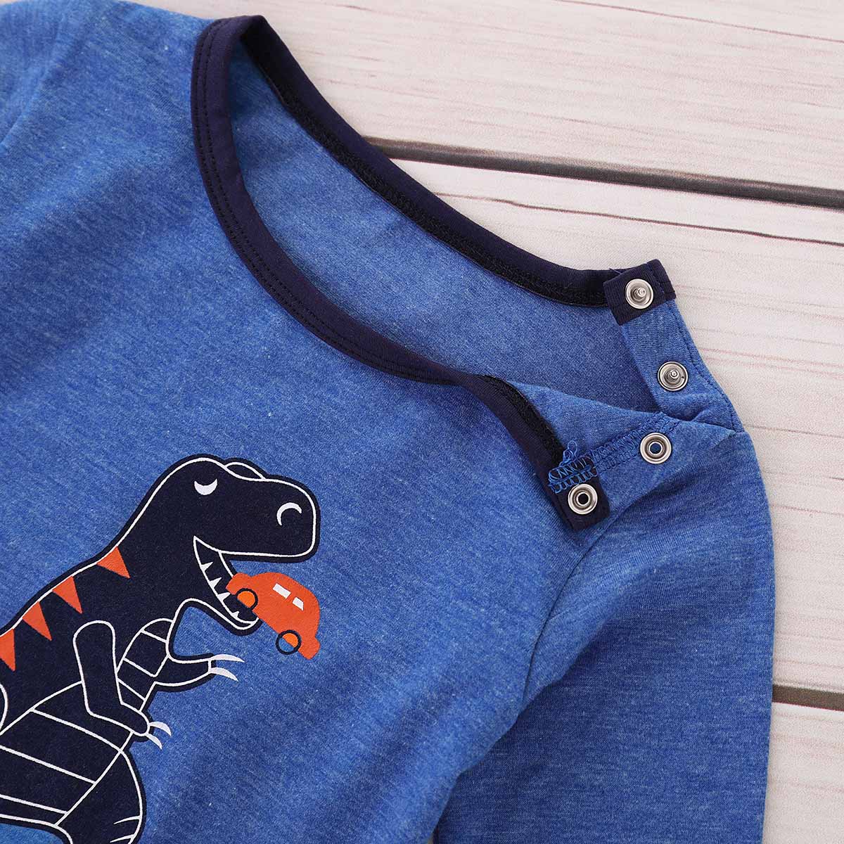 2-piece Trendy Dinosaur Pattern Top And Pants Set, zoerea.com