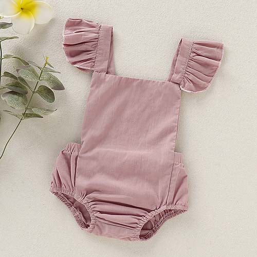 Cute Ruffle-sleeve Girl Bodysuit, zoerea.com