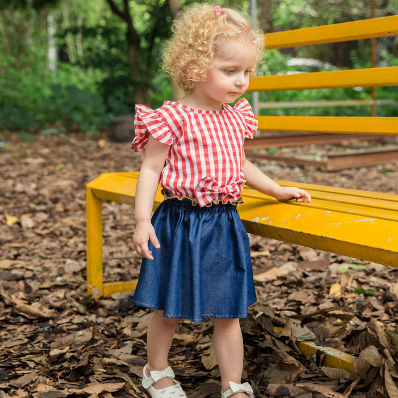 Baby Girls' Active / Basic Daily / Sports Plaid Sleeveless Regular Cotton Clothing Set, zoerea.com