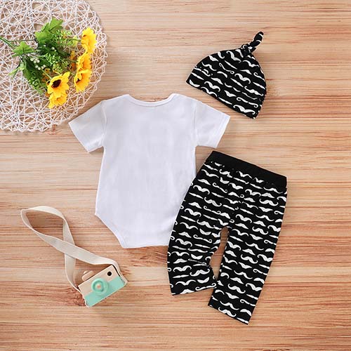 Letter Bodysuit, Cartoon Hat And Pants, zoerea.com