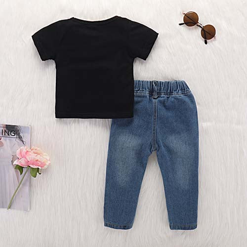 Cactus Pattern Tee and Frayed Jeans, zoerea.com