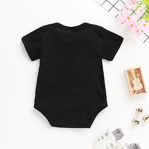 MINI BOSS Bowknot Crown Print Bodysuit, zoerea.com