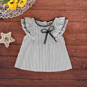 Baby Girls' Floral Striped A-line Dress, zoerea.com