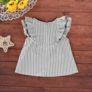Baby Girls' Floral Striped A-line Dress, zoerea.com