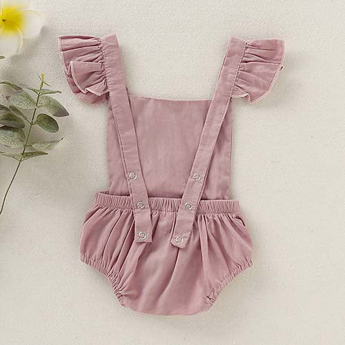 Cute Ruffle-sleeve Girl Bodysuit, zoerea.com