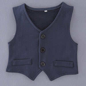 Infant Baby Toddler Boys Clothes Gentleman Vest Suit Outfit Set, zoerea.com