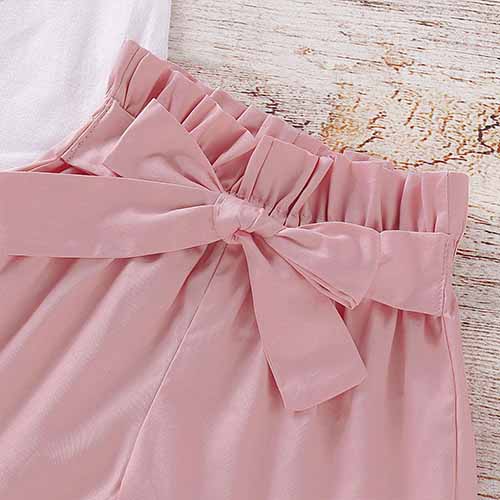 Sweet Heart Top And Solid Shorts Set, zoerea.com